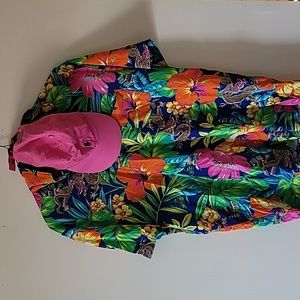 Ralph lauren polo  shirt with a polo pink hat